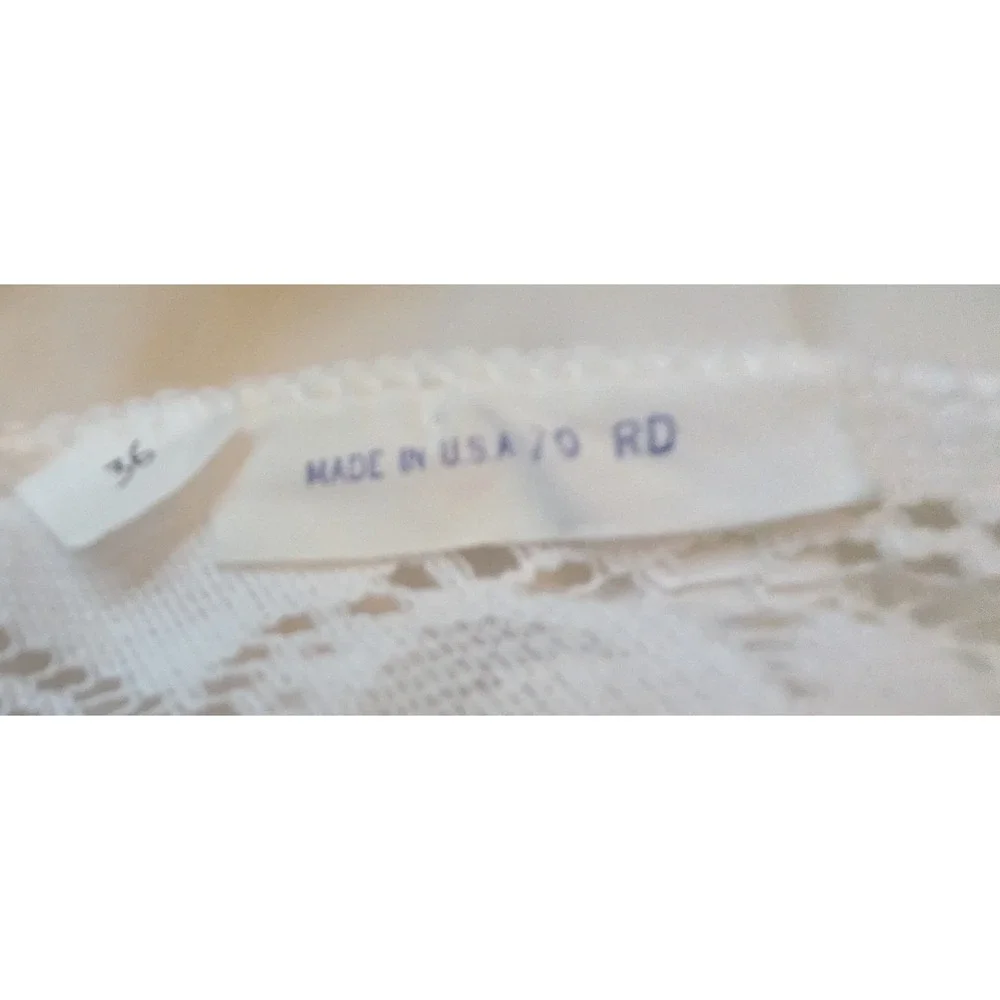 Vintage White Lace Artistry Table Topper Tablecloth 36